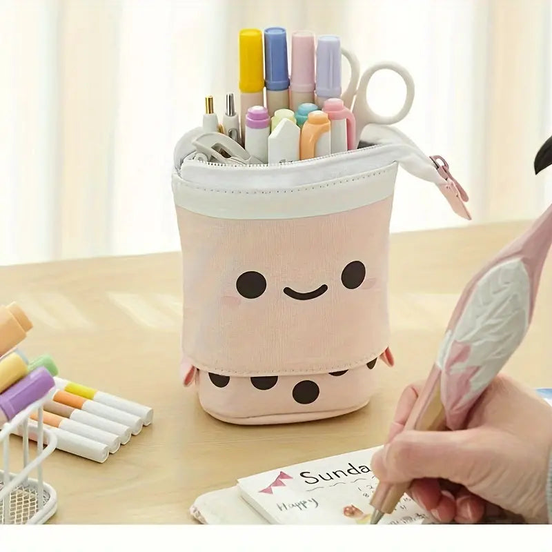 Telescopic Pencil Case with Face